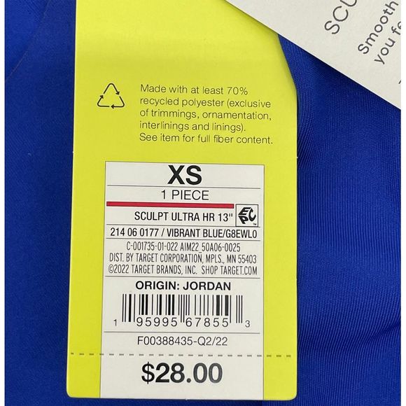 All In Motion Women's Sculpt Ultra High-Rise Capri Leggings Vibrant Blue, XS - Picture 4 of 6